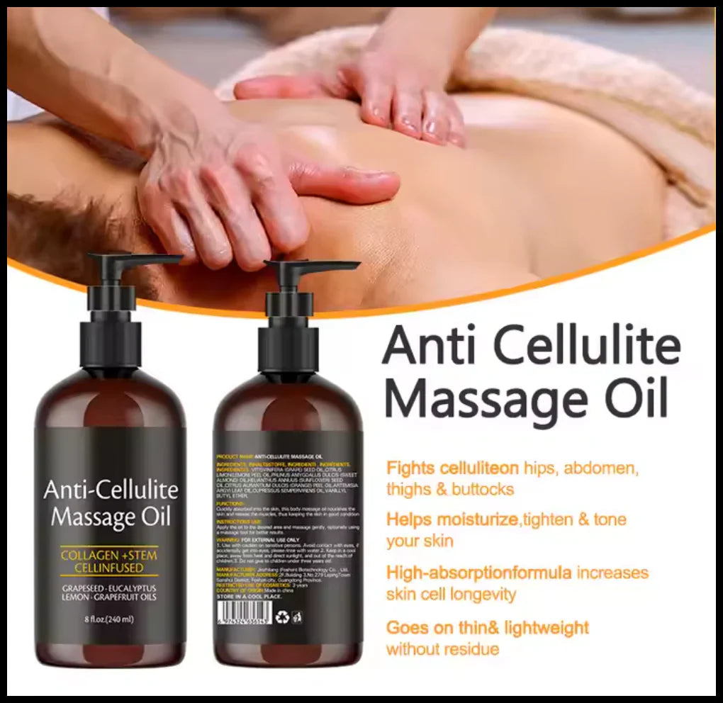 Firming Anti-Cellulite Body Oil with Collagen – 8 Fl Oz